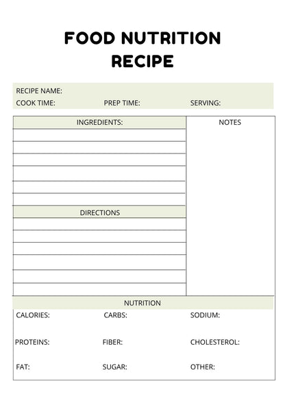 Nutrition Planner  Wellness Starts Within