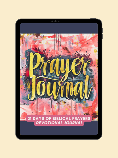 Prayer Journal 21 days of biblical prayers devotional journal | A4 Instant Download | Canva Editable