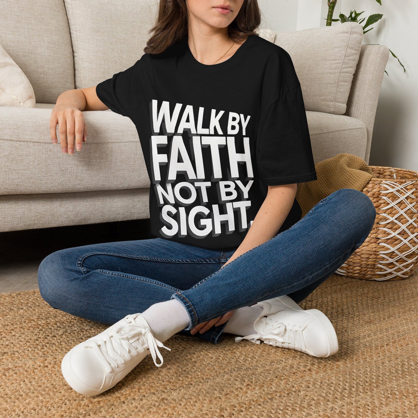 Walk By Faith T-Shirt — Womens/Mens Faith Graphic Tee