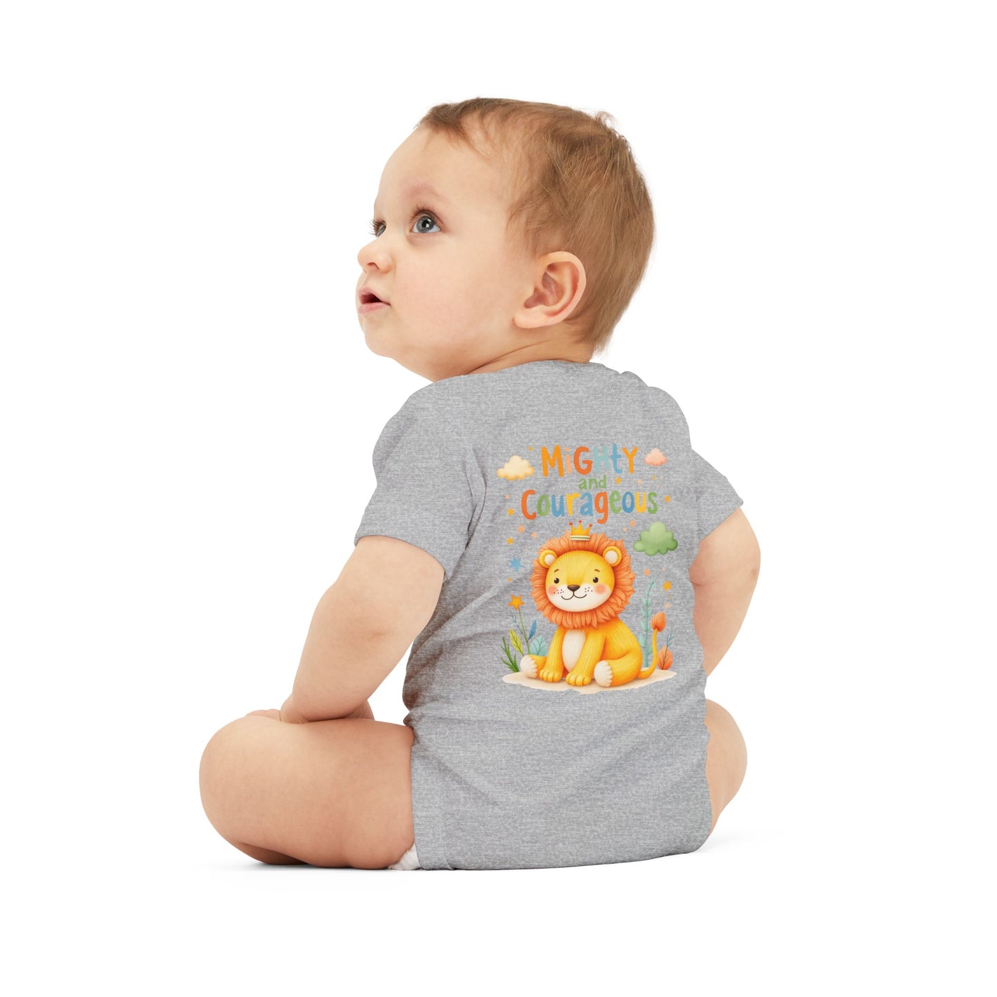 Mighty and Courageous Lion Infant One‑Piece Bodysuit | Perfect Gift for Baby Showers | Birthday Gifts (Copy)