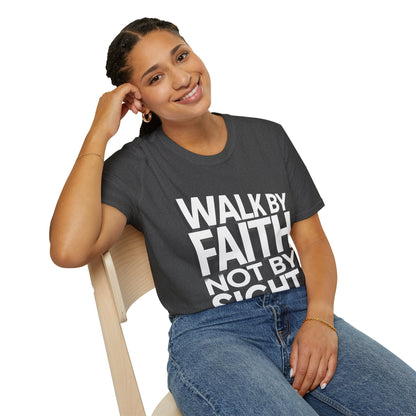 Walk By Faith T-Shirt — Womens/Mens Faith Graphic Tee
