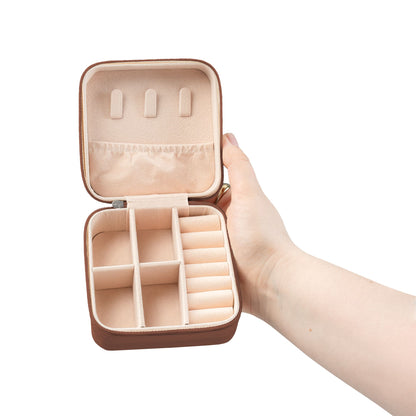 Portable Jewelry Travel Case — "Love Them Anyway" Compact Organizer for Rings, Earrings & Necklaces
