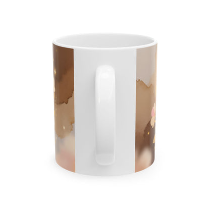 Grace in Every Cup Mug | Floral Script Ceramic Coffee Tea Cup