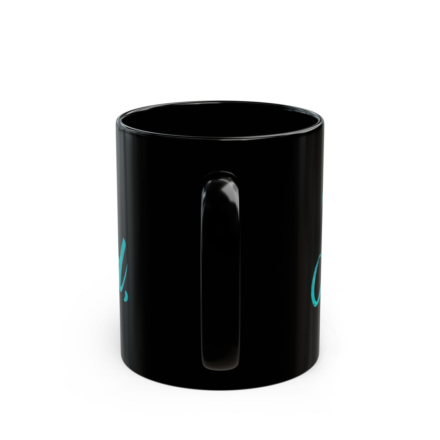 The Lord Is My Shepherd Black Coffee Mug — Inspirational Christian Scripture Mug (11oz, 15oz)
