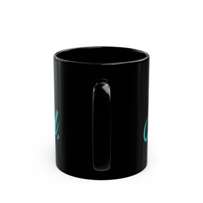 The Lord Is My Shepherd Black Coffee Mug — Inspirational Christian Scripture Mug (11oz, 15oz)