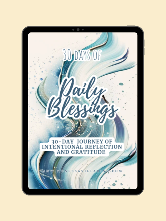 30 Days of Daily Blessings 30-Day journey of intentional reflection and gratitude | Digital Download | A4 Canva Editable