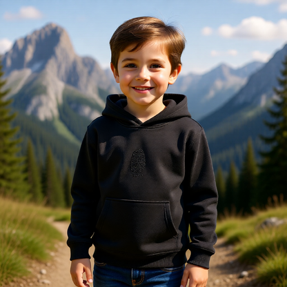Kids Embroidered Fleece Hoodie — Soft Cozy Layer for Play & Park