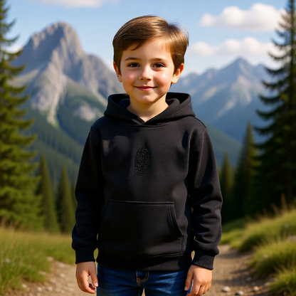 Kids Embroidered Fleece Hoodie — Soft Cozy Layer for Play & Park