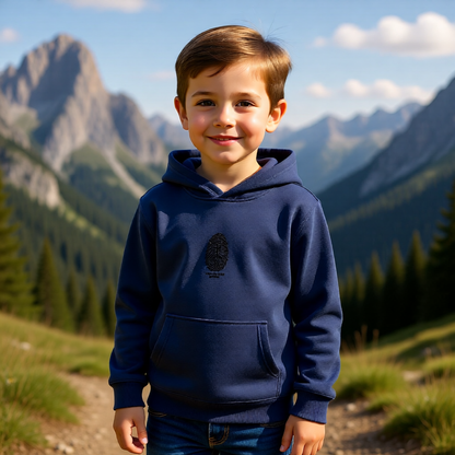 Kids Embroidered Fleece Hoodie — Soft Cozy Layer for Play & Park