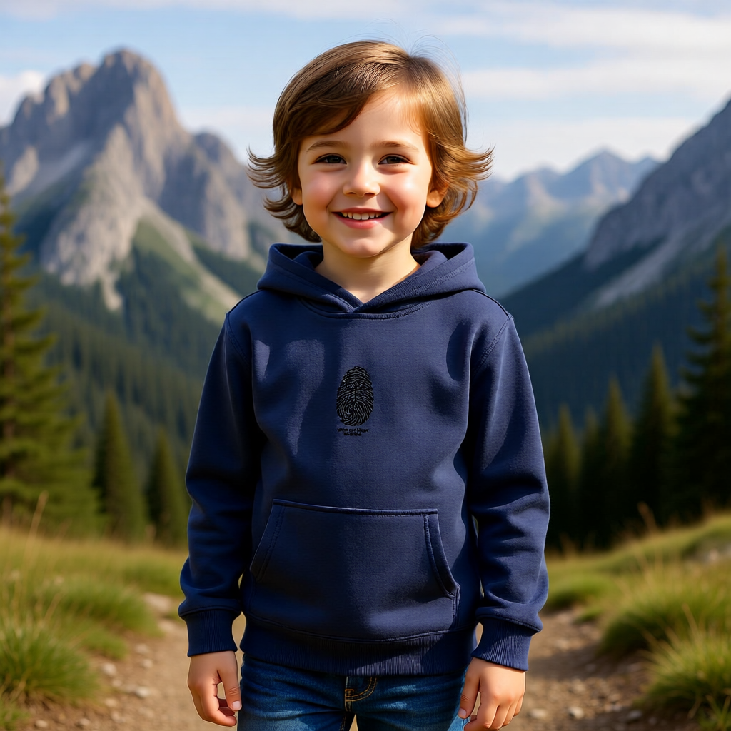Kids Embroidered Fleece Hoodie — Soft Cozy Layer for Play & Park