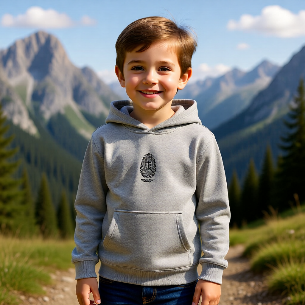 Kids Embroidered Fleece Hoodie — Soft Cozy Layer for Play & Park