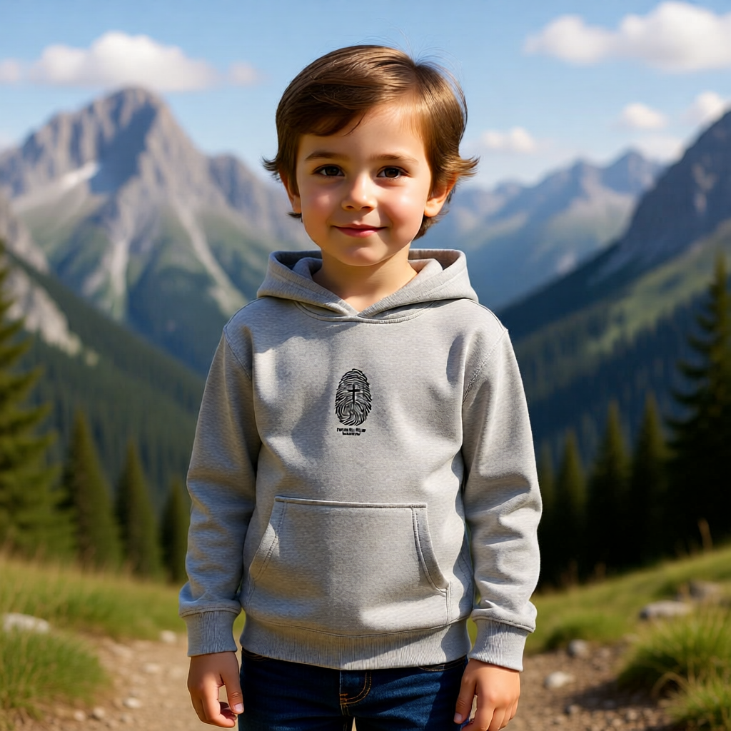 Kids Embroidered Fleece Hoodie — Soft Cozy Layer for Play & Park