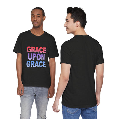 Inspirational Grace Upon Grace Shirt | Christian Typography Tee | Thoughtful Gift Idea