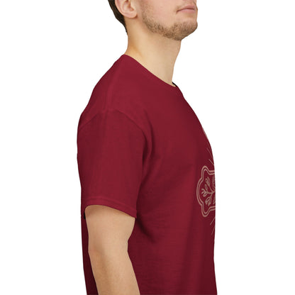 Floral Cross Tee – Delicate Pink Botanical Christian T-Shirt