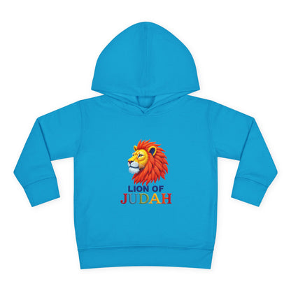Lion of Judah Toddler Hoodie — Christian Kids Pullover with Colorful Lion Graphic