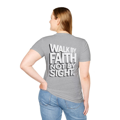 Walk By Faith T-Shirt — Womens/Mens Faith Graphic Tee