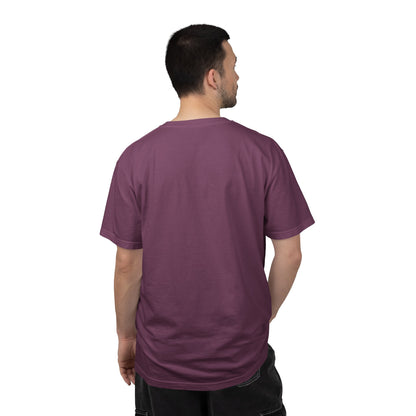 Garment-Dyed Statement Tee — Bold Single-Word Typographic Front
