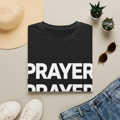 Prayer Repeat T-Shirt | Bold Spiritual Graphic Tee Gift
