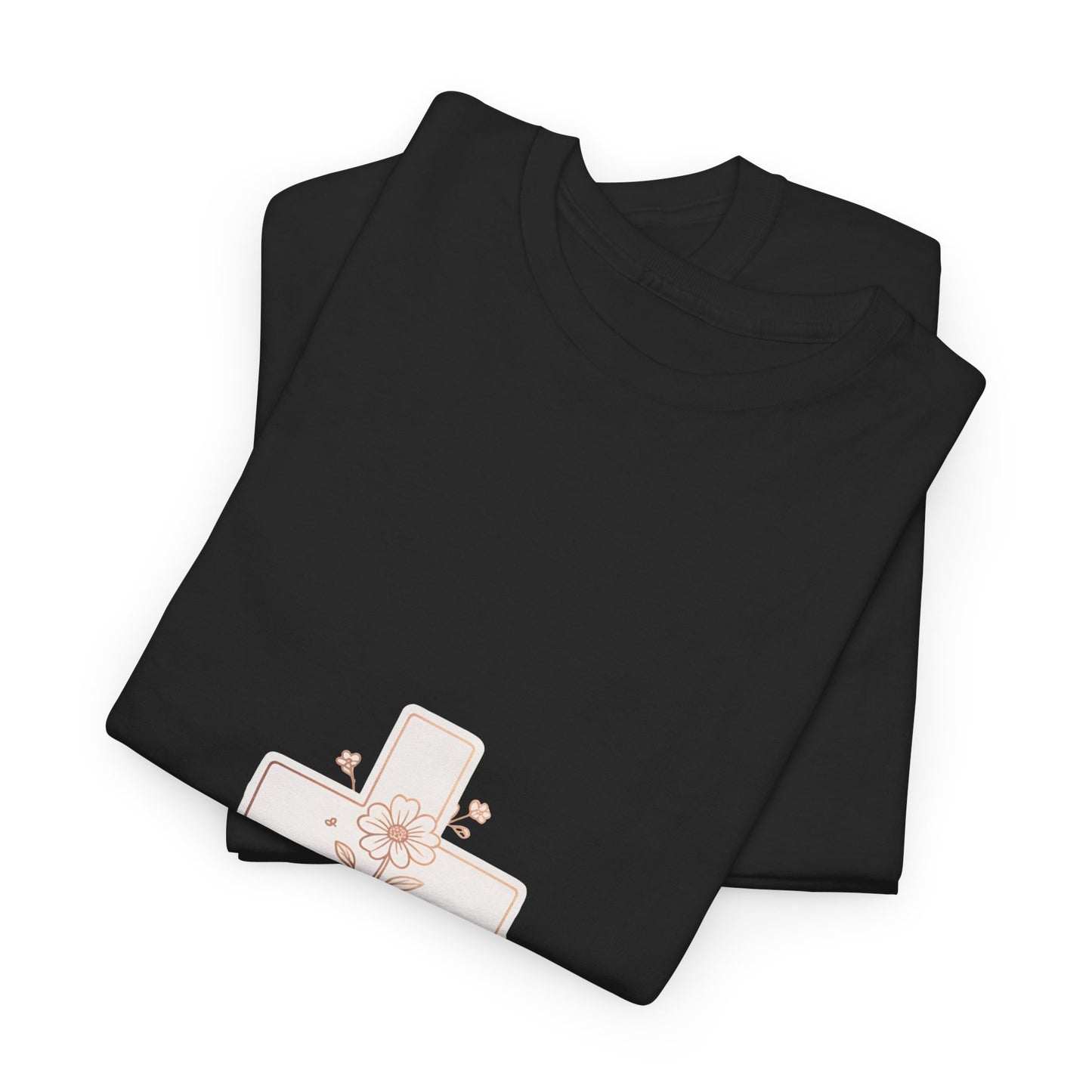 Floral Cross Tee — Delicate Bloom Christian T-Shirt | Meaningful gifts for teens and adults