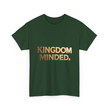 Faith & Focus Tee — Gold Typography Cotton Shirt