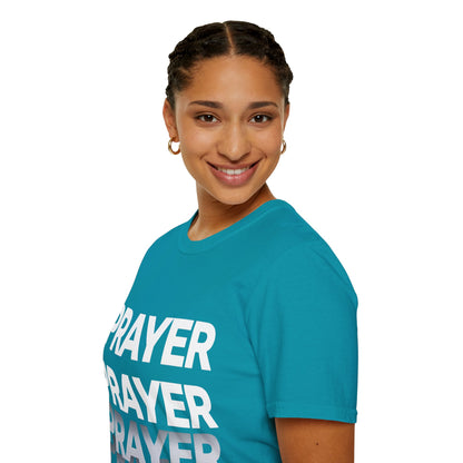Prayer Repeat T-Shirt | Bold Spiritual Graphic Tee Gift