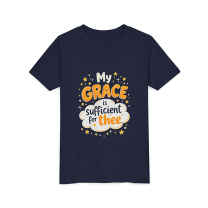 Grace thee Youth Tee | Kids Christian Shirt, Inspirational Cloud Design