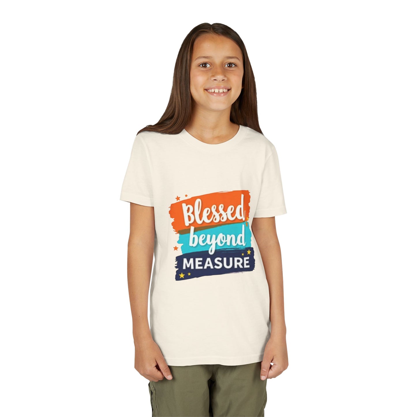 Blessed Beyond Measure Youth Tee | Inspirational Kids Shirt, Faith Design