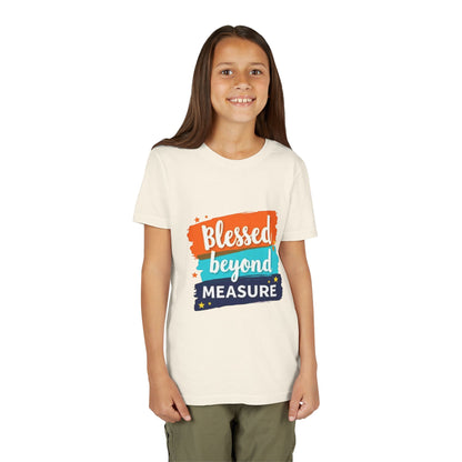 Blessed Beyond Measure Youth Tee | Inspirational Kids Shirt, Faith Design