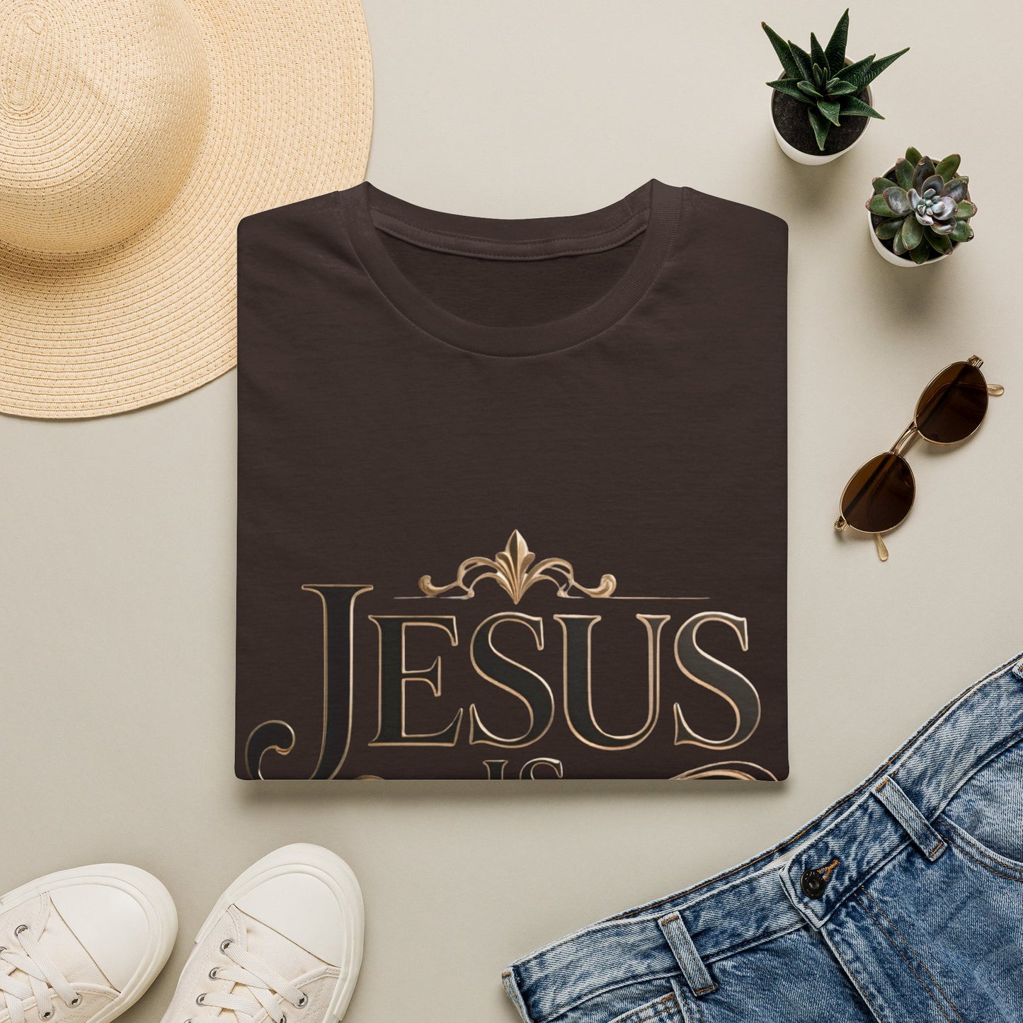 Jesus Is King T-Shirt — Christian Faith Graphic Tee, Inspirational Worship Shirt