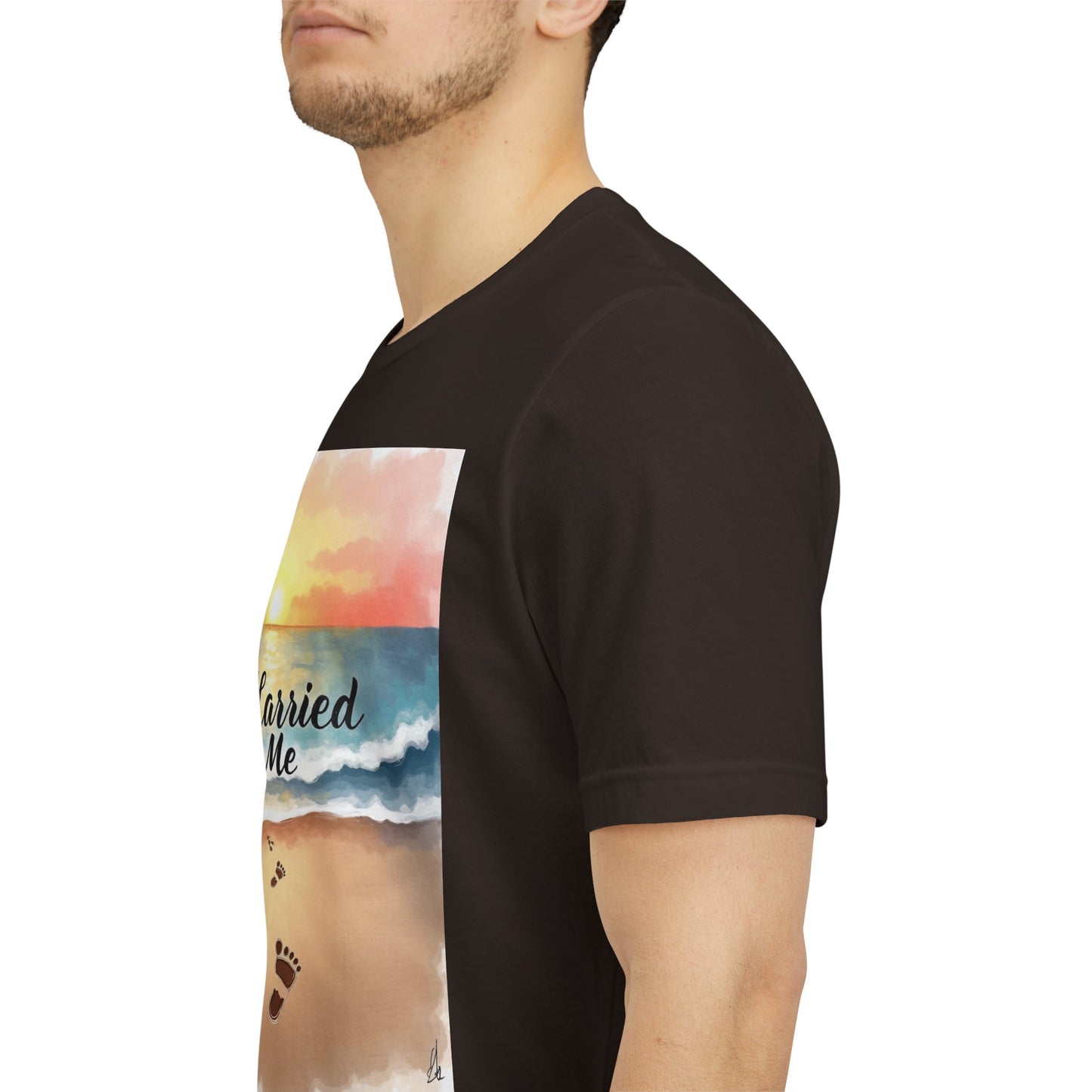 He Carried Me Scripture Tee | Inspirational Christian Faith Shirt