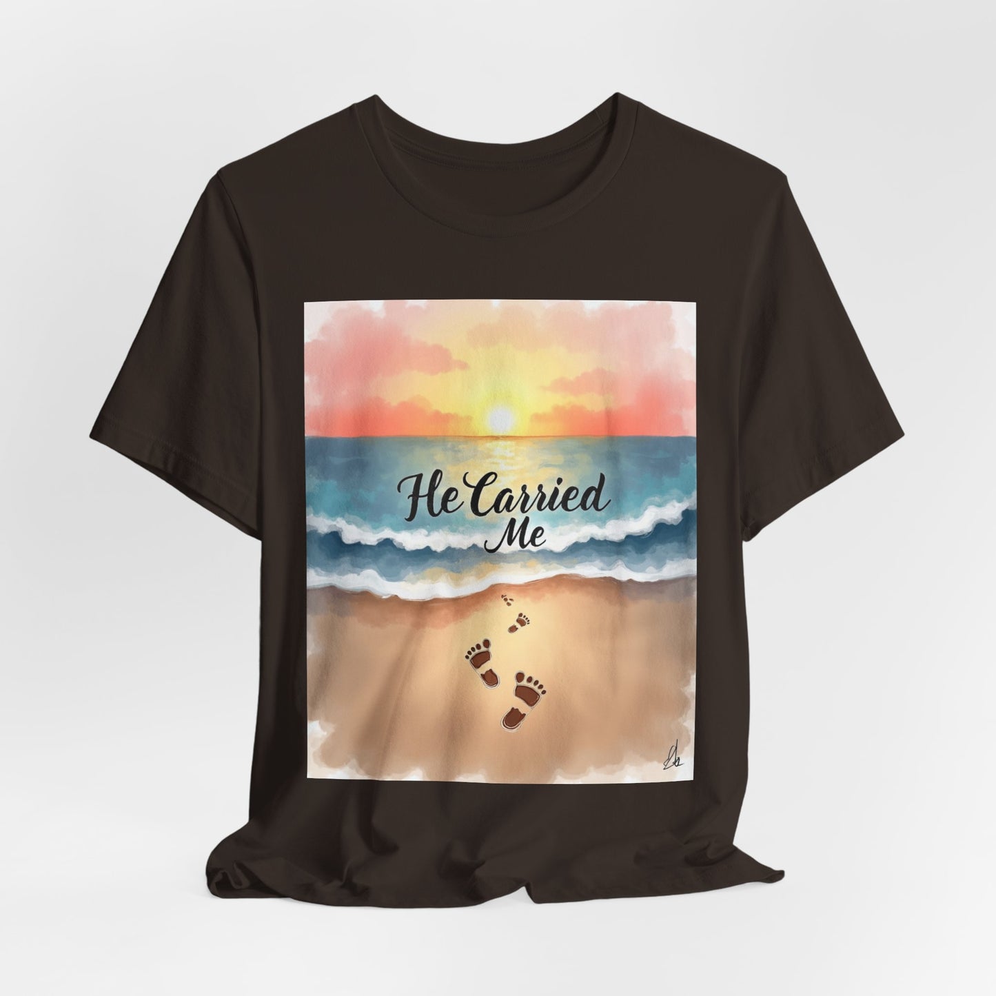 He Carried Me Scripture Tee | Inspirational Christian Faith Shirt