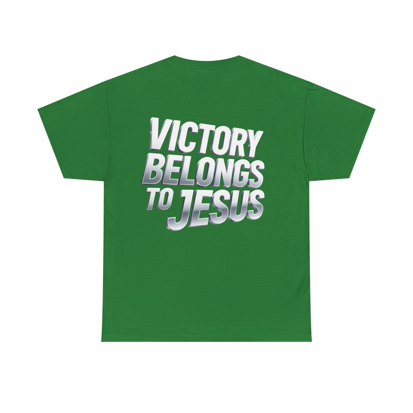 Victory Belongs to Jesus T-Shirt — Heavyweight Christian Faith Tee