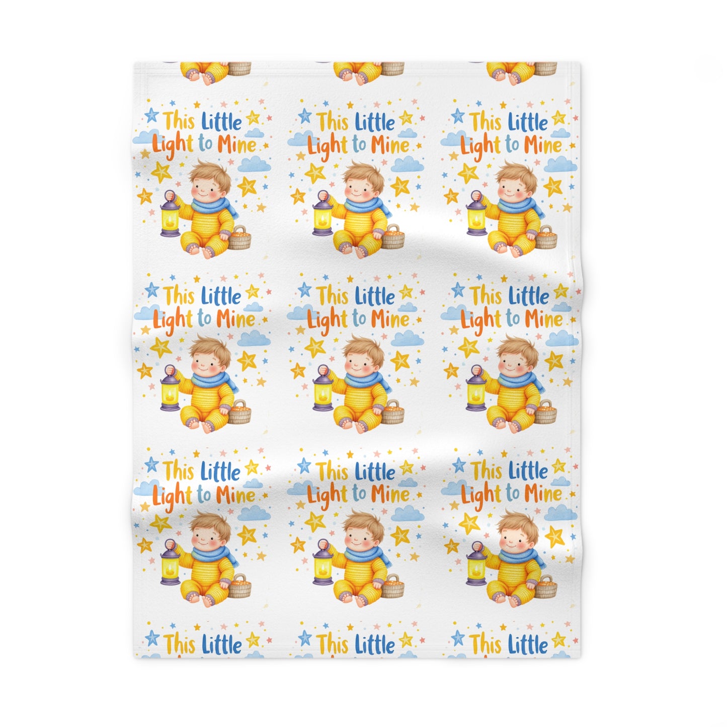 This Little Light to Mine Baby Blanket – Soft Fleece Nursery Throw for Newborns & Infants