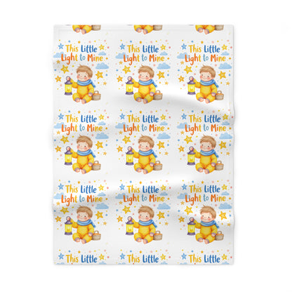 This Little Light to Mine Baby Blanket – Soft Fleece Nursery Throw for Newborns & Infants