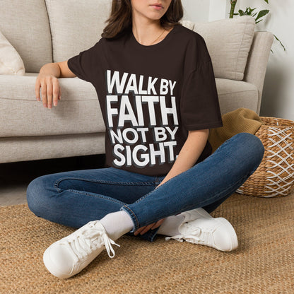Walk By Faith T-Shirt — Womens/Mens Faith Graphic Tee