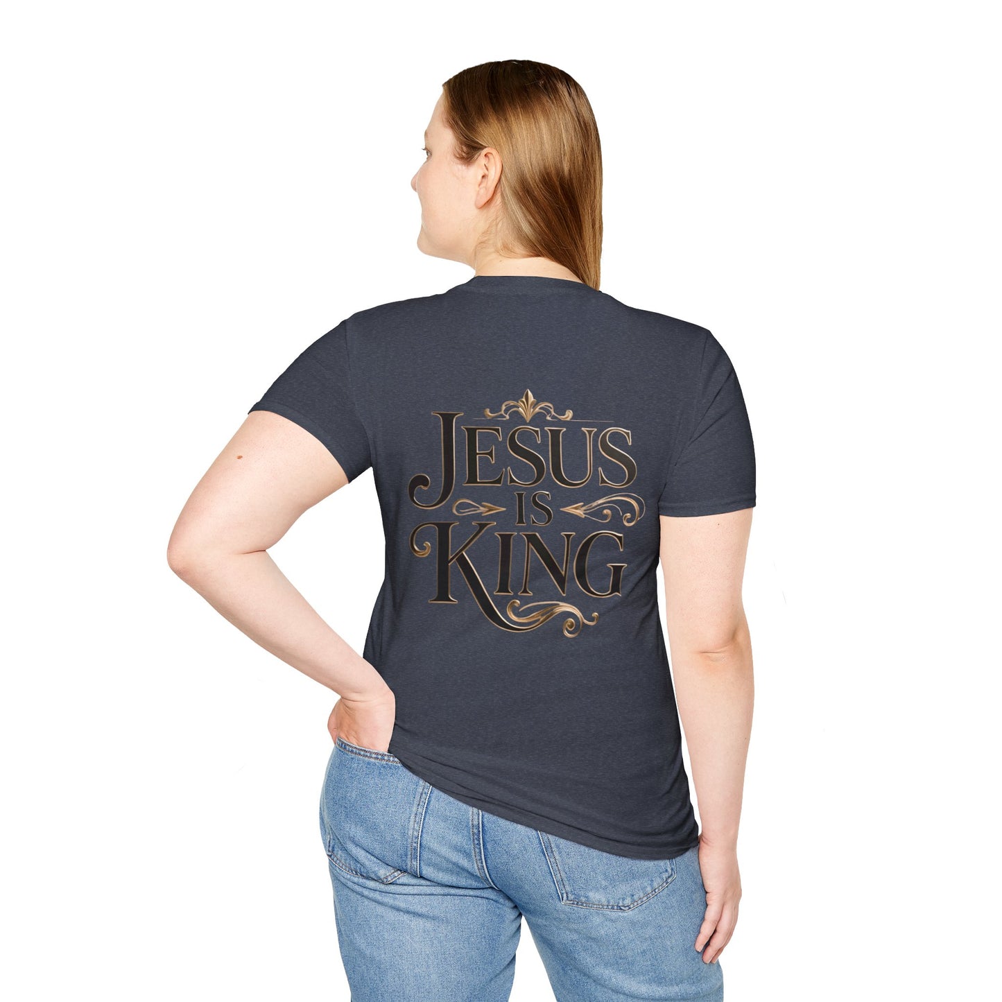 Jesus Is King T-Shirt — Christian Faith Graphic Tee, Inspirational Worship Shirt