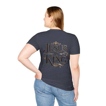 Jesus Is King T-Shirt — Christian Faith Graphic Tee, Inspirational Worship Shirt