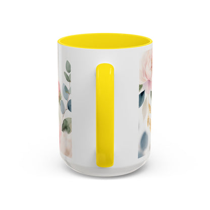 Grace Upon Grace Coffee Mug — Floral John 1:16 Scripture Accent Mug