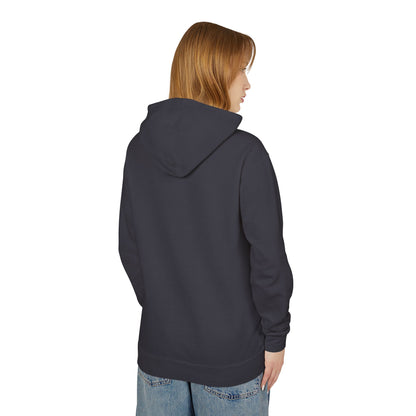 Lightweight Dove-in-Wreath Hoodie — Charcoal Comfort