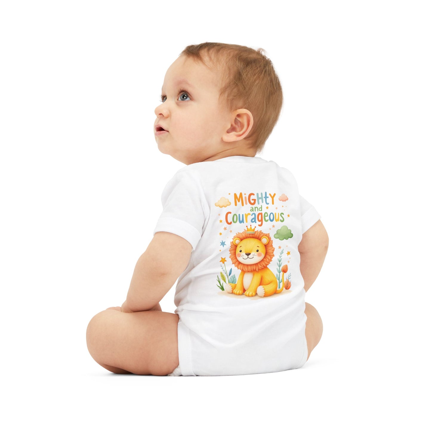 Mighty and Courageous Lion Infant One‑Piece Bodysuit | Perfect Gift for Baby Showers | Birthday Gifts (Copy)