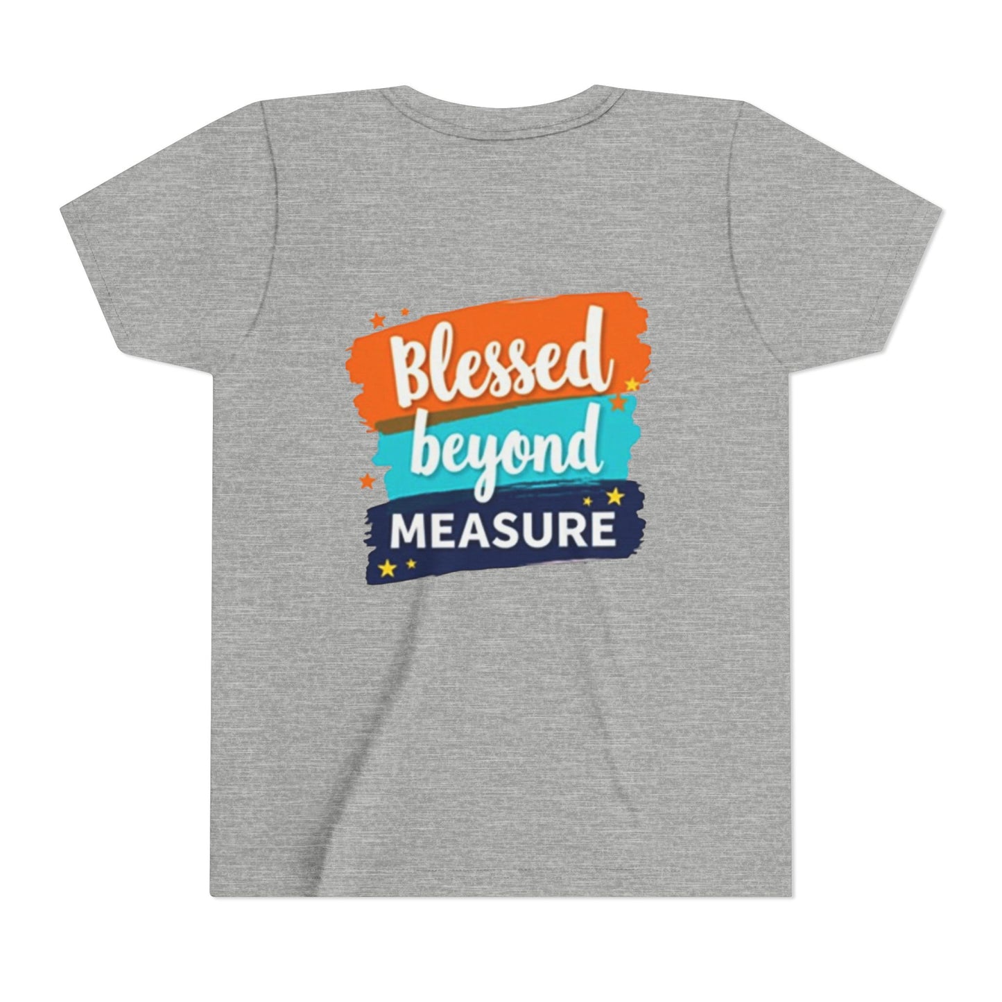Blessed Beyond Measure Youth Tee | Inspirational Kids Shirt, Faith Design