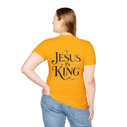 Jesus Is King T-Shirt — Christian Faith Graphic Tee, Inspirational Worship Shirt