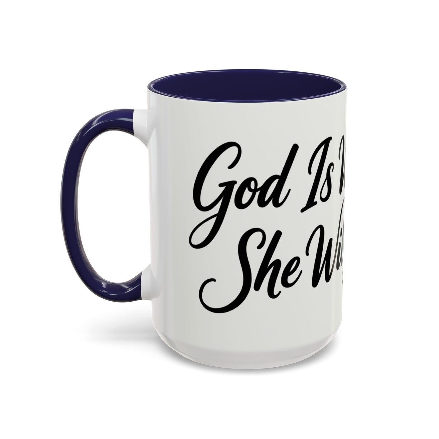 Inspirational Script Coffee Mug — "Strength Lives in Small, Steady Moments" (11/15 oz)