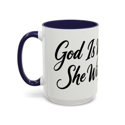 Inspirational Script Coffee Mug — "Strength Lives in Small, Steady Moments" (11/15 oz)