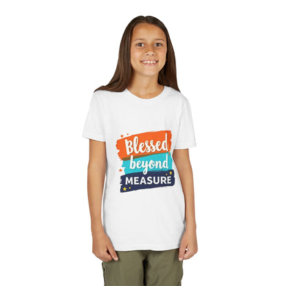 Blessed Beyond Measure Youth Tee | Inspirational Kids Shirt, Faith Design