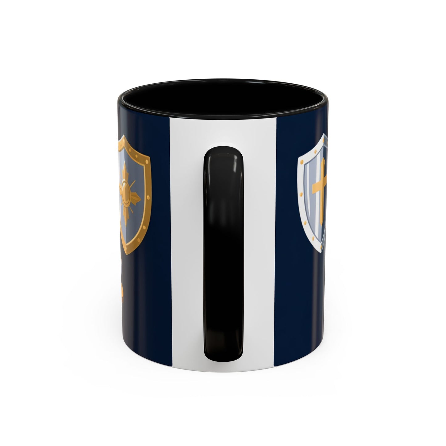 Christian Knight Coffee Mug — “Suit Up Daily” Accent Ceramic Mug