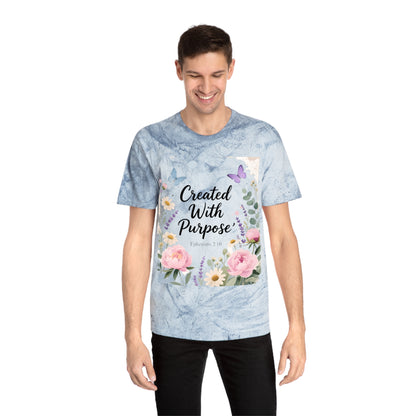 Created With Purpose Floral T‑Shirt Meaningful Gifts