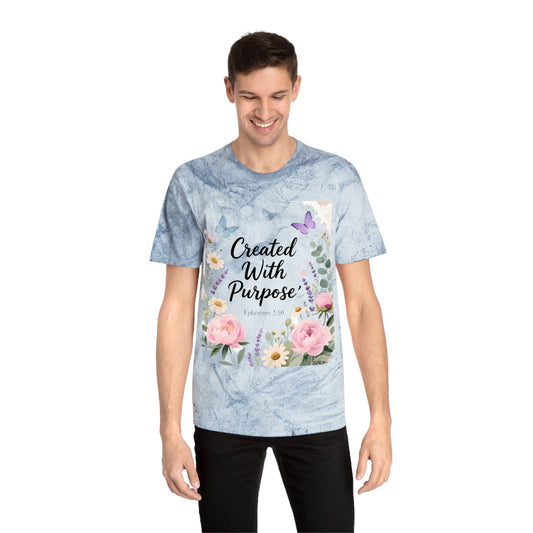 Created With Purpose Floral T‑Shirt Meaningful Gifts