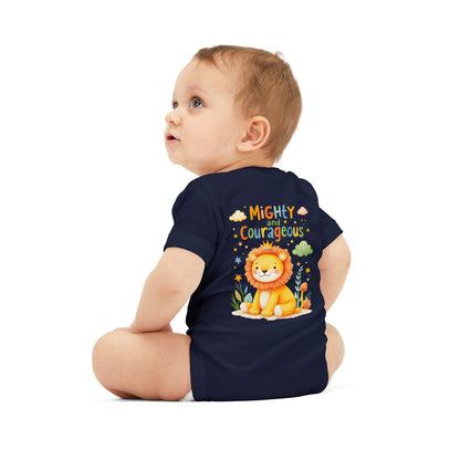 Mighty and Courageous Lion Infant One‑Piece Bodysuit | Perfect Gift for Baby Showers | Birthday Gifts