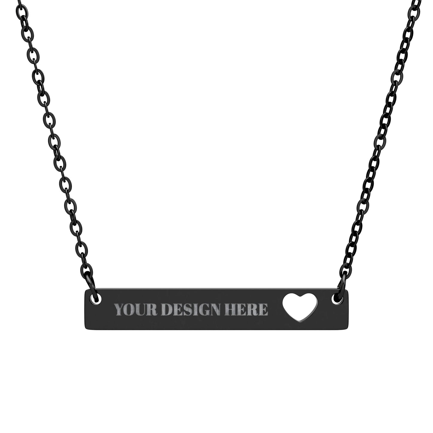 Personalized Engraved Heart Necklace | Custom Necklace Made Just for You | Perfect Gift for Him & Her